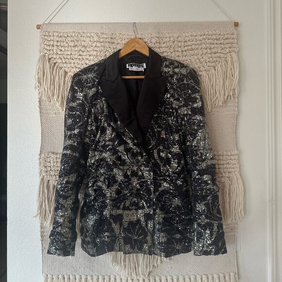 ROTATE Birger Christensen Augustina Sequin Blazer - Picture 1 of 8